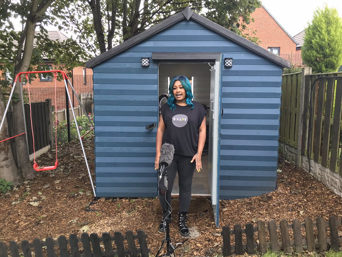 Mark Ansell Positive News Alert A Hairdresser From Sheffield Has Made A Salon In Her Garden Shed Hayley Ekwubiri Says The Shed Salon Or Shalon Provides More