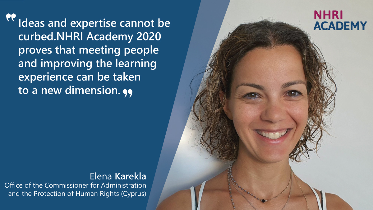 #HumanRights perspective on #migration is the focus of this year's #NHRIAcademy, which started last week. 'Ideas and expertise cannot be curbed' - this is how Elena from Cyprus describes her first days as a participant. Learn more here ➡️ https://t.co/UJFaf0LGDF. https://t.co/h0y2qWv6if