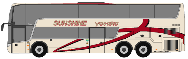 ツユムシ堂 Busillustration バスイラスト 東京ヤサカ観光バス 1629 T Co 77vpno6iro Twitter