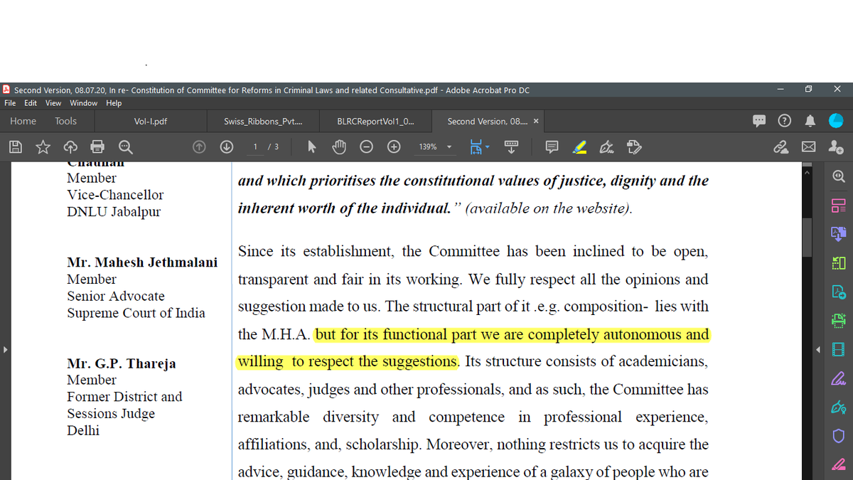 #disbandthecommittee that claims to have complete "functional autonomy"  , something seems to be amiss.
#DisbandtheCommittee <a href="/AtriManavi/">Manavi Atri</a> <a href="/JethmalaniM/">Mahesh Jethmalani</a>