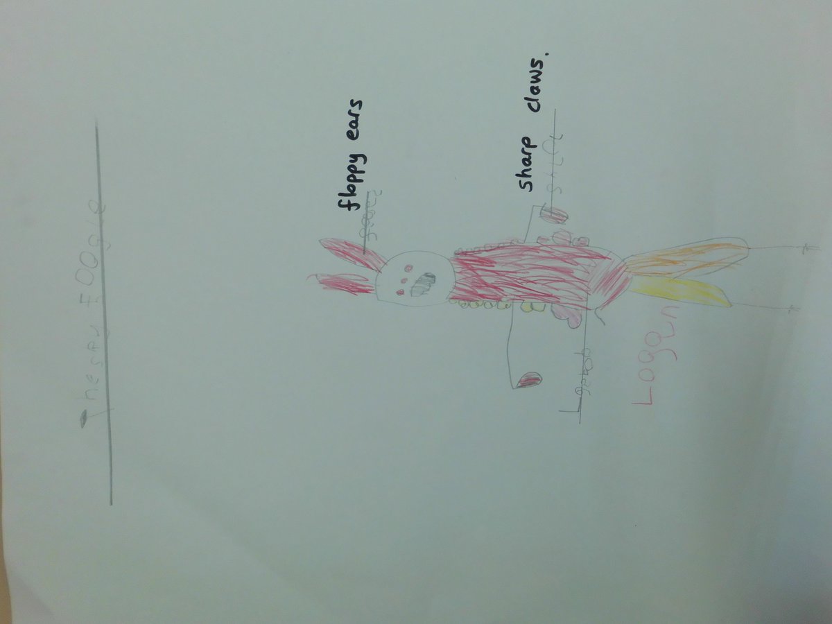 SouthStreetPrim's tweet photo. Meet #TheSkyfoogle! 1MC and 1/2F had lots of #fun finding out what they could about @MichaelRosenYes 's amazing creature. See all their beautiful #earlywriting on our website: https://t.co/G7oJKcJjJv #ks1 https://t.co/m0GicCh1TI