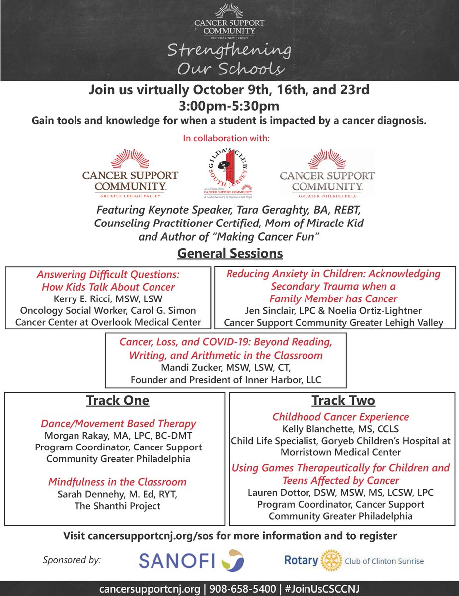 Cr4Hope's tweet photo. We are so excited for this amazing lineup at our virtual Strengthening Our Schools conference kicking off tomorrow!
There's still time to register! Visit https://t.co/TMlk06YD4G to learn more.
We hope to "see" you there!
#JoinUsCSCCNJ @GildasClubSJ @CSCPhilly @cscglv https://t.co/jn41pxh9pV