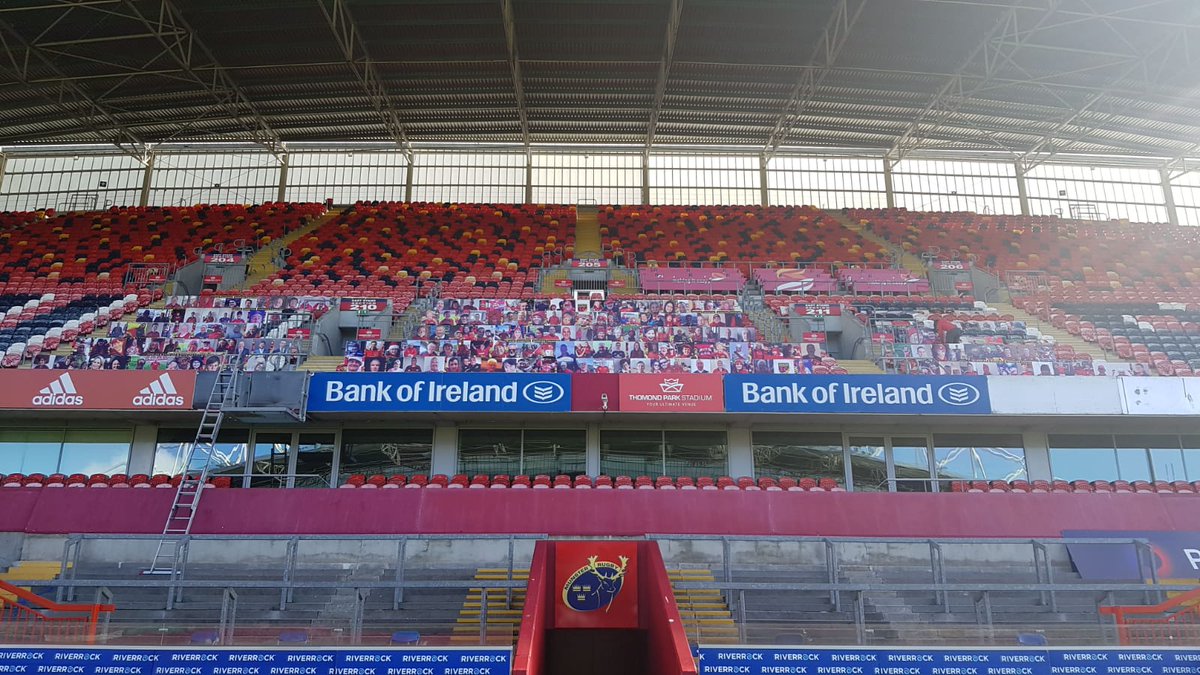 Are you there?? We are busy here today getting ready to have YOUR picture in place for the first home game of the season. Be there for the next game by clicking : munsterrugby.ie/2020/09/21/be-… #SUAF #BETHERE #areyouthere