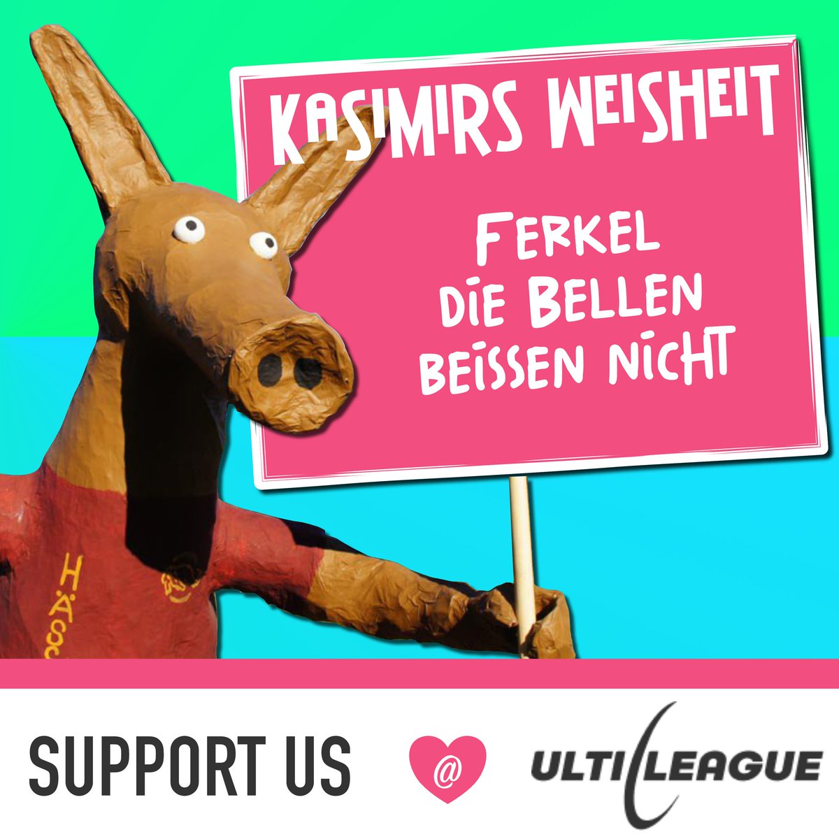 #WisdomOfTheDay:
"Barking aardvarks don't always bite"