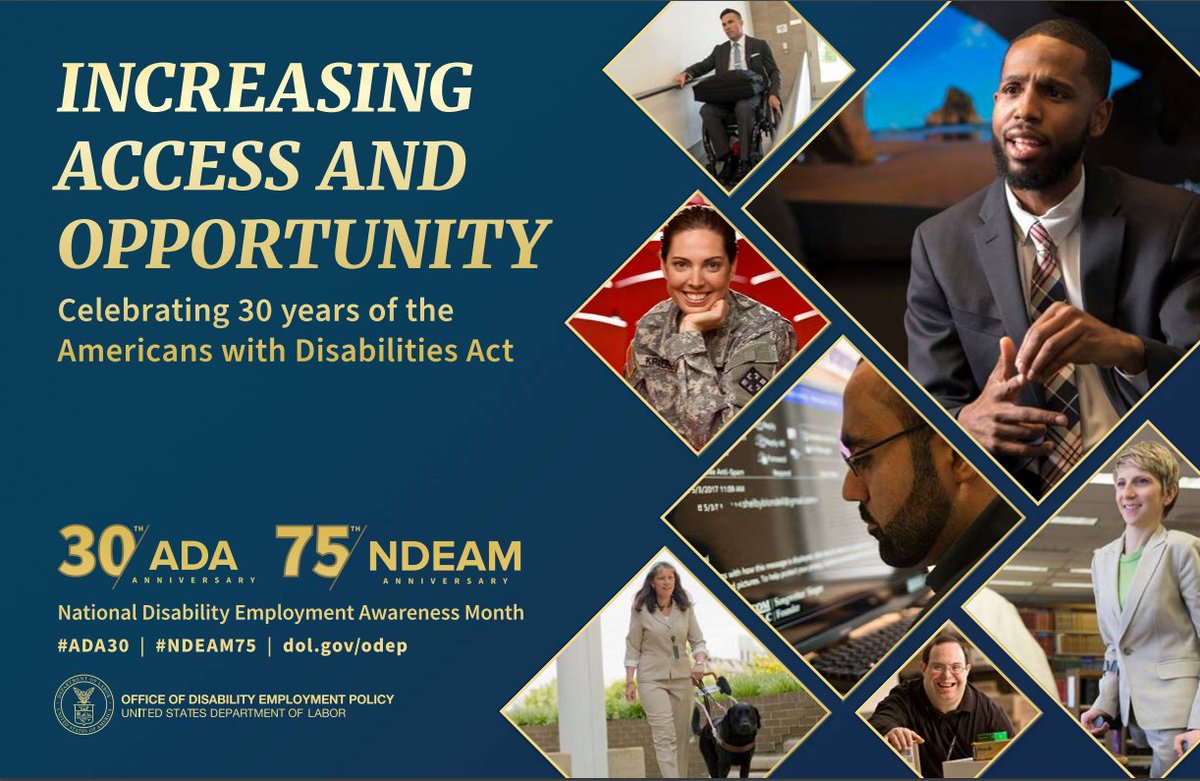 As all of our workday experiences and businesses continue to adapt to changing times, it's more important than ever to make all facets of employment accessible for ALL! Join us in celebrating  National Disability Employment Awareness Month this October! #ADA30 #NDEAM75