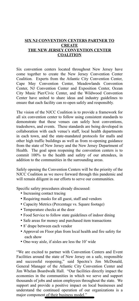 NJ Convention Center tweet media