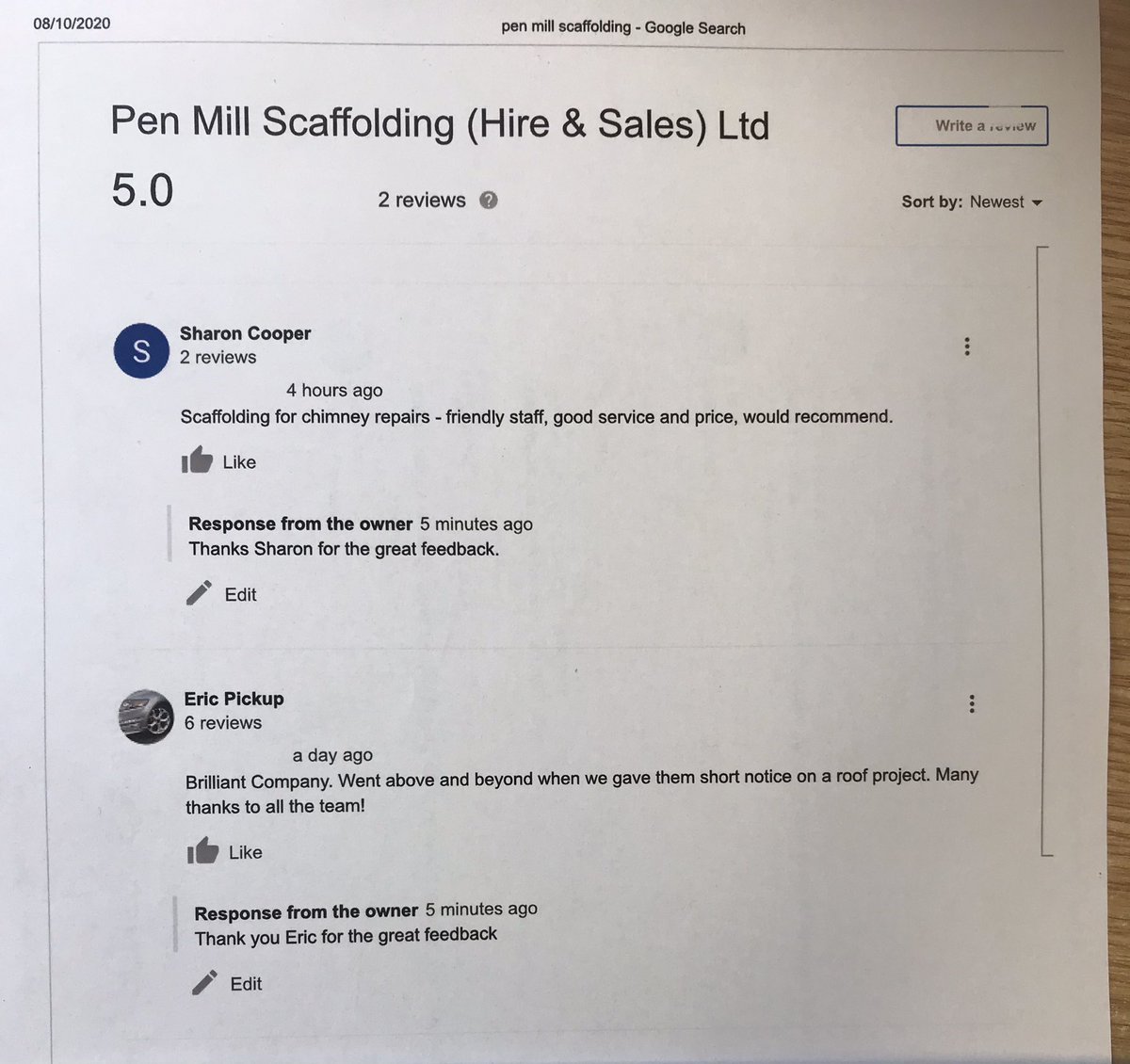 Pen Mill Scaffolding tweet media