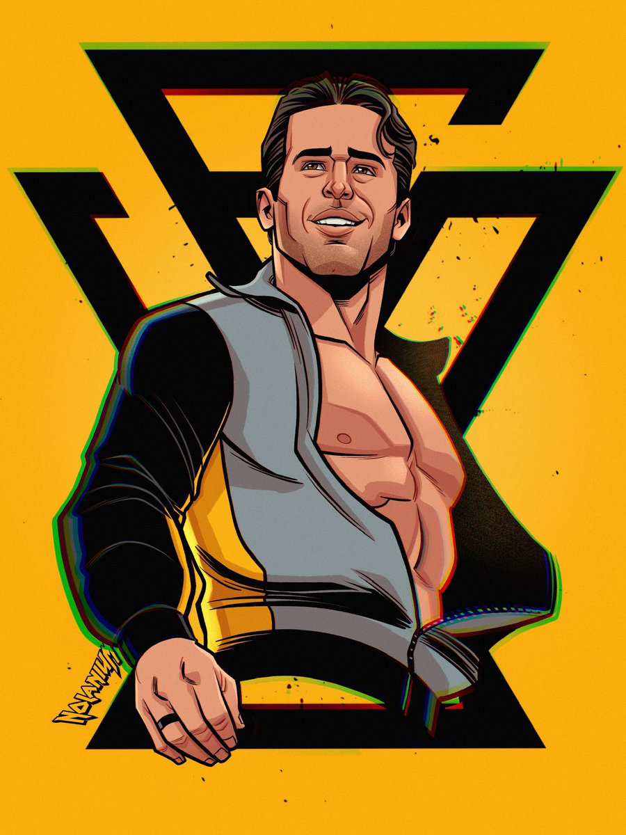 Nolanium's tweet photo. Illustration of @roderickstrong #RoderickStrong #UndisputedEra #NXT #nxtart #WWENXT  #wrestling #wrestlingart https://t.co/9SJSVnPq40