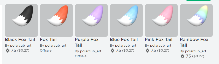 Dani 1 Gojo Fan On Twitter I Put Up The Fox Tails This Week I Know It S Not Super Exciting But I Hope You Guys Will Enjoy Them I Do Have - black tail roblox