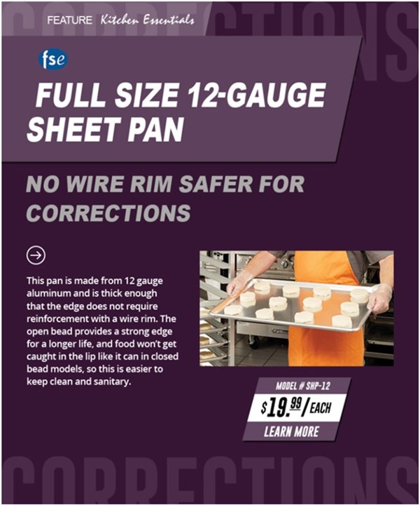 cookscorrect's tweet image. Stock Up on Essential Kitchen Products for Corrections from Cook's! Call 800-956-5571 x 116 or visit: bit.ly/Cooks-Stock-Up
#CooksCorrectional #foodservice #sheetpans
#prisonkitchensupplies #correctionalkitchenequipment