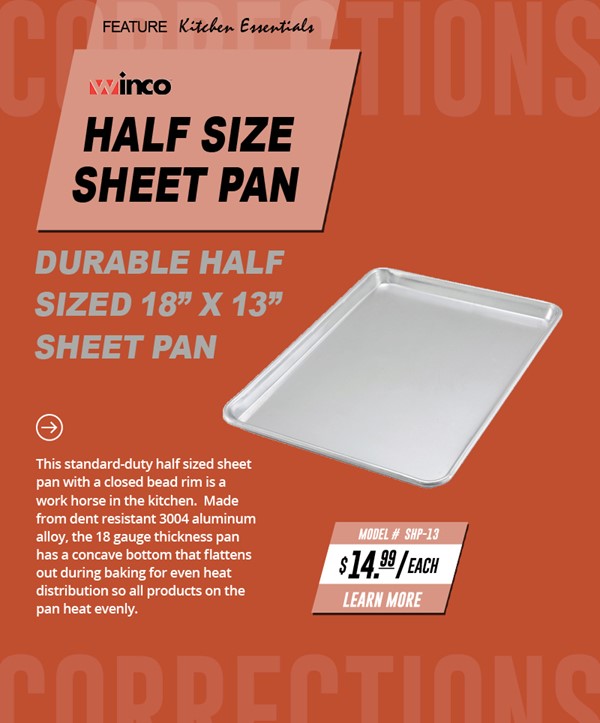 cookscorrect's tweet image. Stock Up on Essential Kitchen Products for Corrections from Cook's! Call 800-956-5571 x 116 or visit: bit.ly/Cooks-Stock-Up
#CooksCorrectional #foodservice #sheetpans
#prisonkitchensupplies #correctionalkitchenequipment