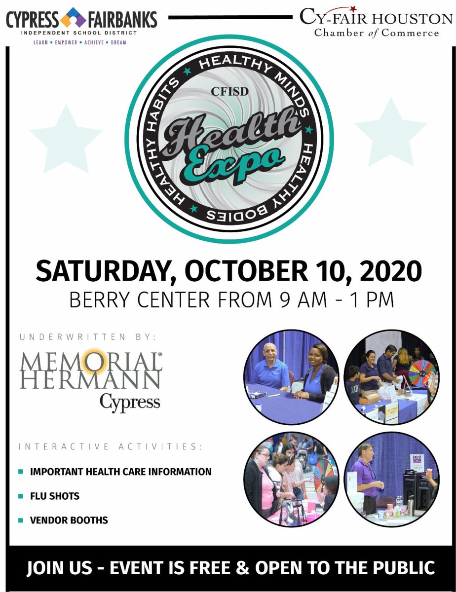 Free to Attend CFISD Health Expo conta.cc/2GMnB6e