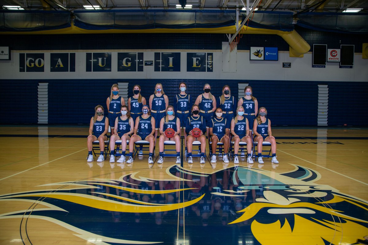 2020-2021 Augie WBB! Love being on the court with these kiddos this fall 💙💛 #rollvikes #energy #keepgoing