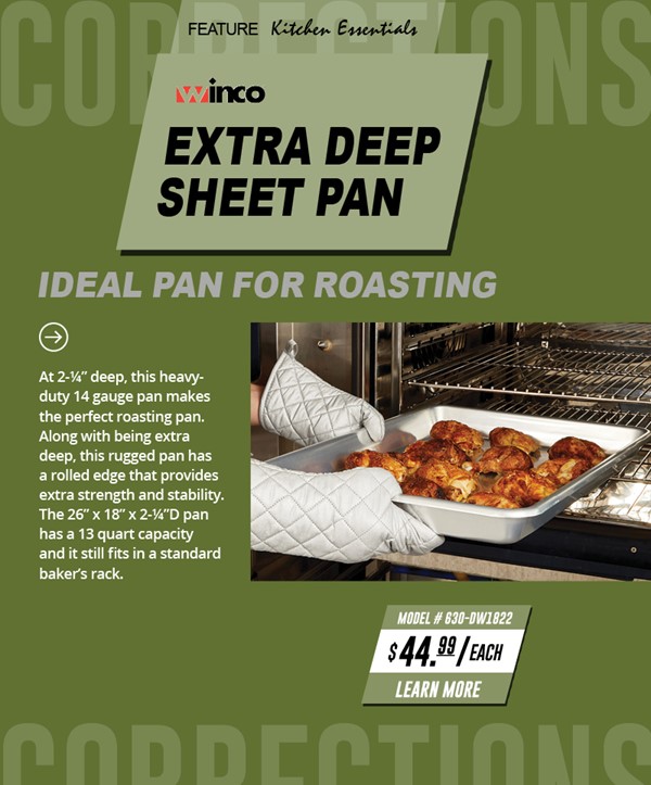 cookscorrect's tweet image. Stock Up on Essential Kitchen Products for Corrections from Cook's! Call 800-956-5571 x 116 or visit: bit.ly/Cooks-Stock-Up
#CooksCorrectional #foodservice #sheetpans
#prisonkitchensupplies #correctionalkitchenequipment