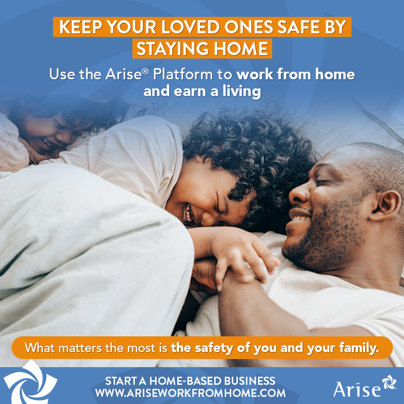 AriseWFH's tweet photo. Work from home to ensure a healthy and happy life for your family. Sign up to use the Arise® Platform today https://t.co/lioJy83TWf ! #Family #Safety #StayHome #WorkFromHome https://t.co/43meQeTdyq