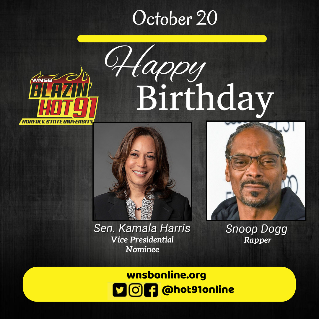 Happy Blazin\ Hot Birthday to Sen. Kamala Harris and Snoop Dogg    