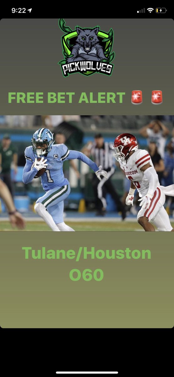 PickWolves's tweet image. FIRST FREE BET
✅✅FREE GAME✅✅

#cfb #bet #picks #handicapper 
#sportpicks