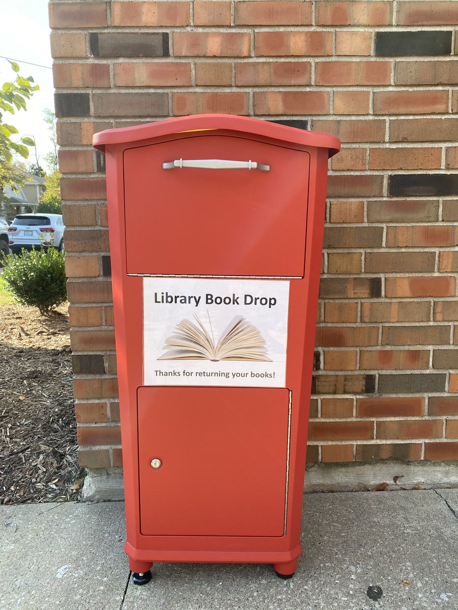 Check out that new book drop!! Now you can safely return your books to school 24/7! It's located right outside our main doors. #cpsbest #BentonBold