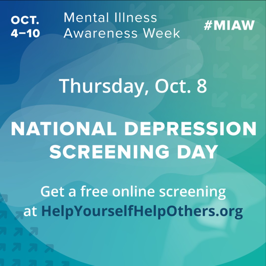 GenesisProgram's tweet image. Thursday Oct. 8: National Depression Screening Day
#MentalIllnessAwarenessWeek #MIAW #GenesisProgramsInc