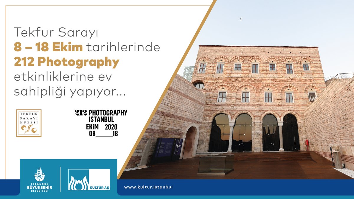 “212 Photography İstanbul” kapsamında Metin Çavuş'un "Yüce ve Yalnız" ile Bruno Barbey'in "Fas ve Çin" başlıklı sergilerine ev sahipliği yapıyoruz.💫

🎫Ücretsiz
📌8 - 18 Ekim 
⏰9.00 - 18.00
📍Tekfur Sarayı Müzesi 

#ibb
#Kültürİstanbul
#TekfurSarayıMüzesi