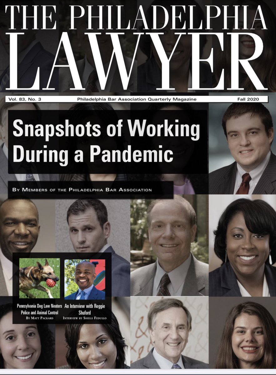Thanks for cover shot <a href="/PhilaBar/">Philadelphia Bar Association</a>! And yes...to everyone asking - this is exactly what I look like while working from home. Headshot fresh...😂😂
