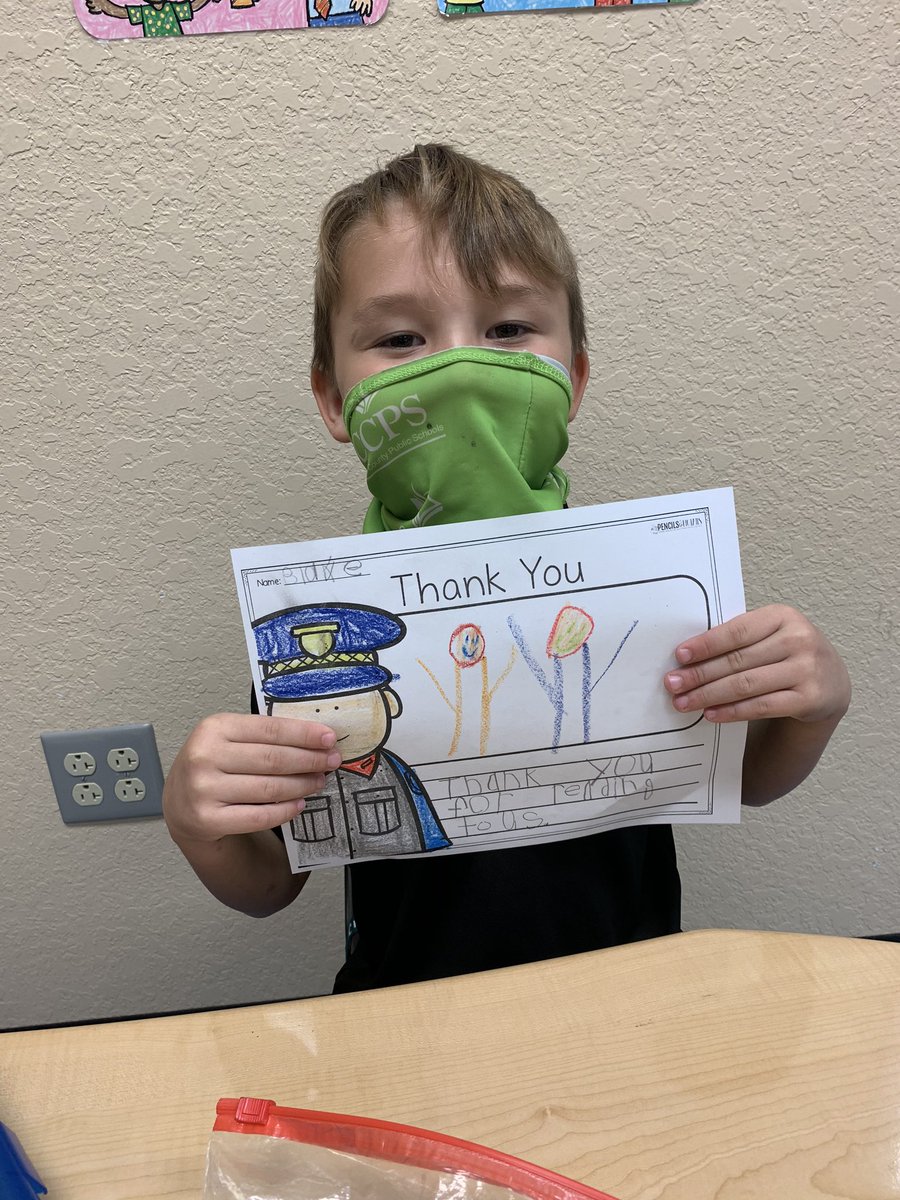 Thank you Deputy Vaill for teaching us about Police Officers. We appreciate all you do for our community. Thank you for keeping our school safe! <a href="/PLEgators/">Palmetto Elementary</a> <a href="/TomlinsonKinder/">Sadie Tomlinson</a>