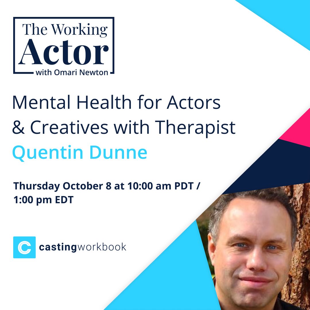 Please join us for a special show today about mental health for actors and creatives. If you know someone in the industry who is struggling, pls share this link. It’s free - and it’s at 10am PDT. cwblabs.com/livestreams/dr…