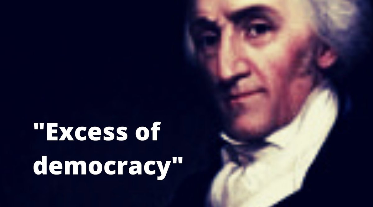 The biggest threat seen by the Founders is "excess democracy," or the trusting of self-rule and self-determination to common people.They were too stupid, too uninformed, too inferior. They needed to be led by people who knew better. Who WERE better.14/