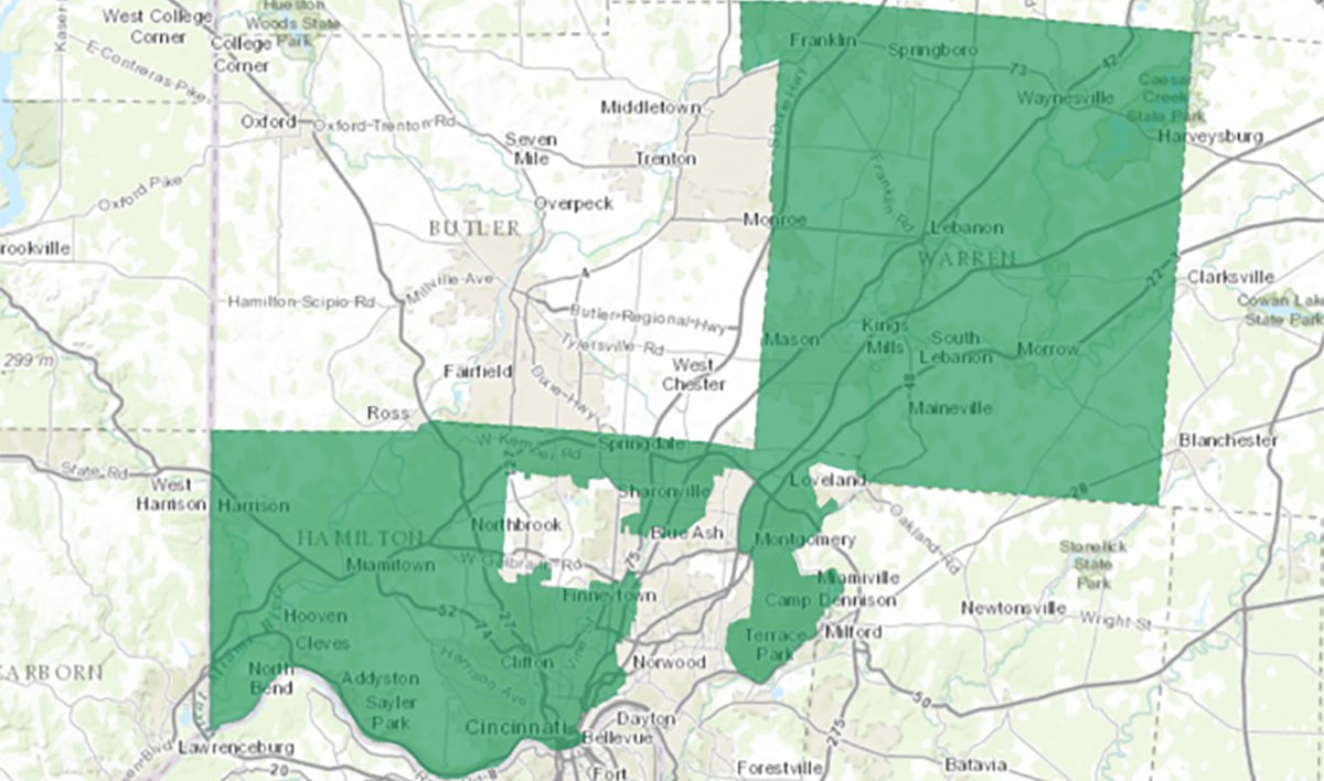 And if you wonder why Steve Chabot is still in office when he is so out of touch with the needs of Hamilton Cty, look no further than this map. A city split in 1/2It extended his career by another 10 years even though no one can figure out what he actually does in Congress7/