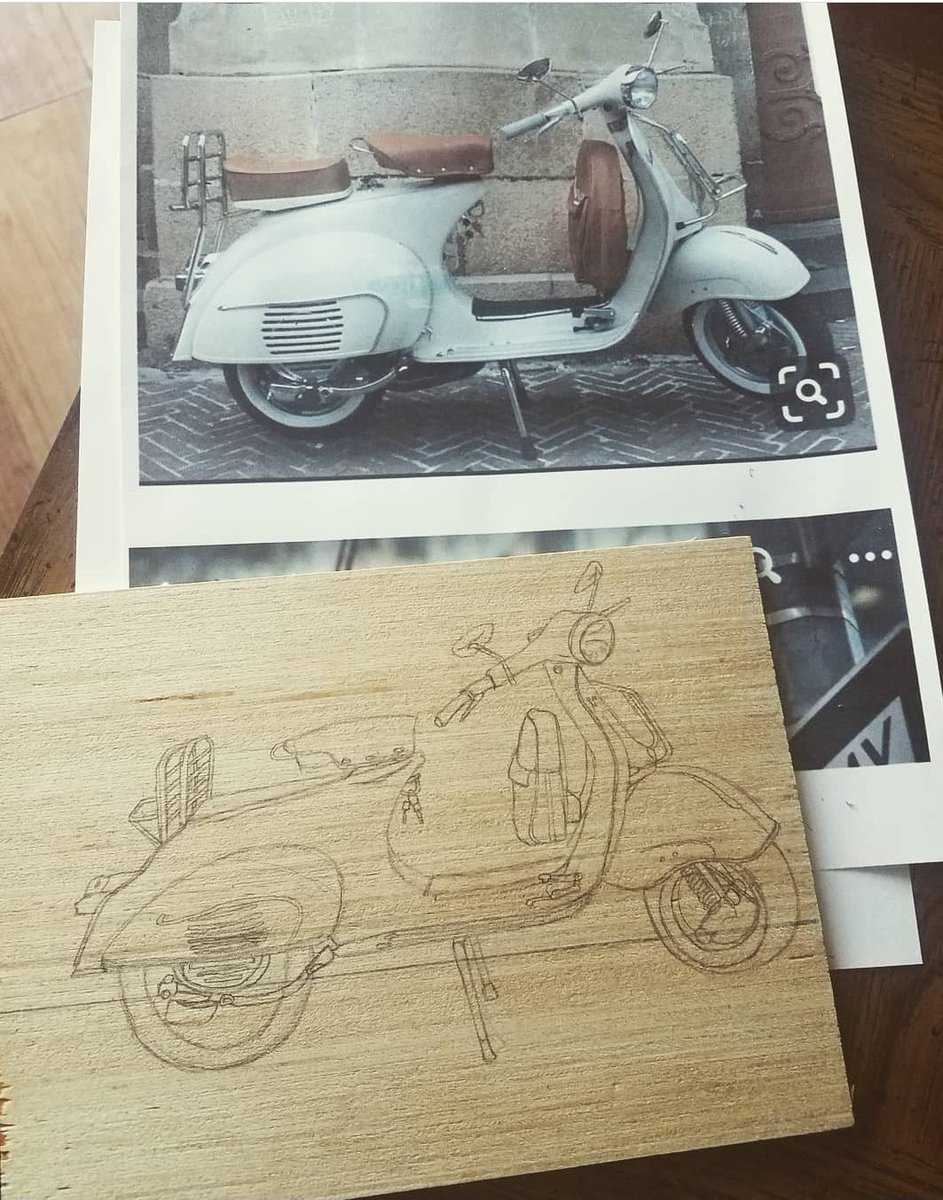 I should really get around to painting this soon! 

#vespa #wip #woodcanvas #freelanceartist #artistontwitter