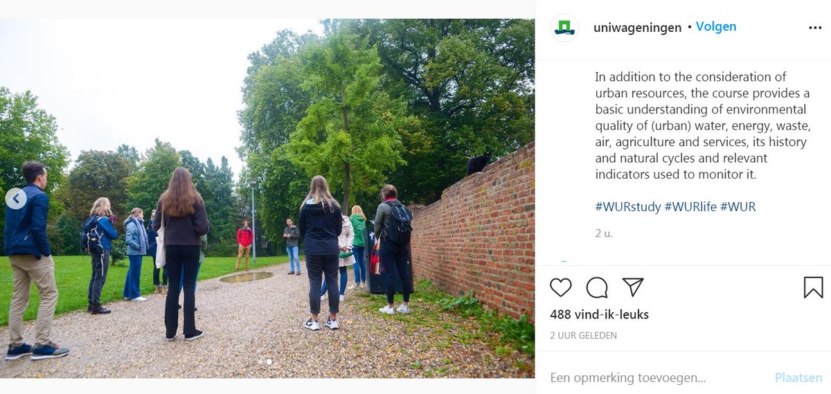 Vorige week mocht ik studenten van de <a href="/WUR/">Wageningen U&R</a> die het vak 'Principles of Urban Environmental Management' volgen meenemen op een stadsexcursie om de voordelen van stedelijk groen te laten zien. Zelfs de eekhoorntjes van het Torckpark lieten zich nog even zien.