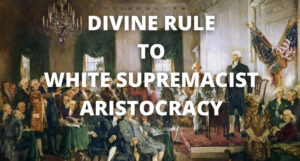 Here's one of the most disturbing, hidden truths.We transitioned from rule by a monarch to rule by a white supremacist aristocracy.It was proto-fascist in nature and all of our myths and rhetoric and legends about American Exceptionalism hide this fact.20/