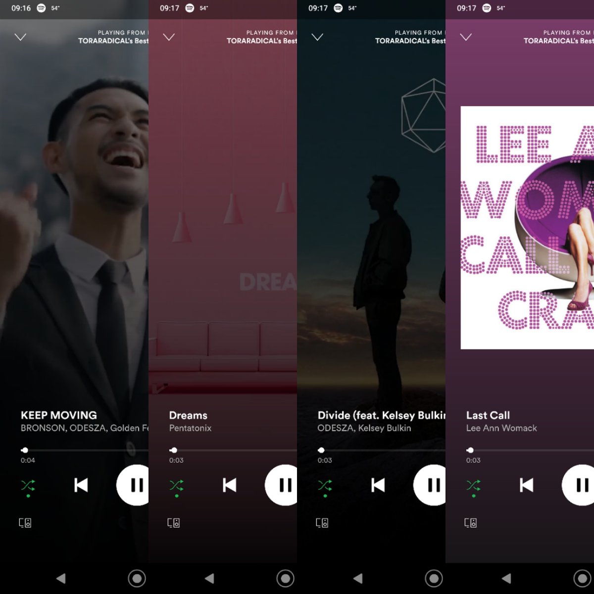 DJSangsta's tweet photo. Today's #First4Songs: #KeepMoving by #Bronson, #Odesza, and #GoldenFeatures; #Dreams by #Pentatonix; #Divide by Odesza featuring #KelseyBulkin; #LastCall by #LeeAnnWomack.
#music #DJSangsta #musicislife #Spotify #musicismyescape #oooShiny https://t.co/qpyEf2g0VO