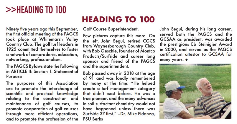 MontcoProducts's tweet photo. Thank you @MikeFidanza for this great piece about our founder in the Bonnie Greensward. Our grandfather, Bob, was a legend! ⛳️🏌️♂️#SurfSide37 #PAGCS #surfactants @PAGCS1925 https://t.co/CnZymWHdke