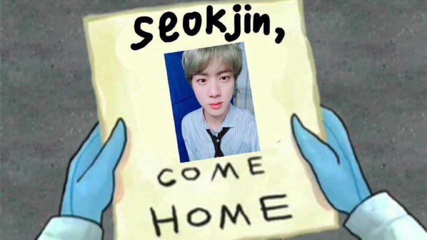 Please seokjin come back we have pink accessories, food , candies , chocolates, jungkook, RJ 