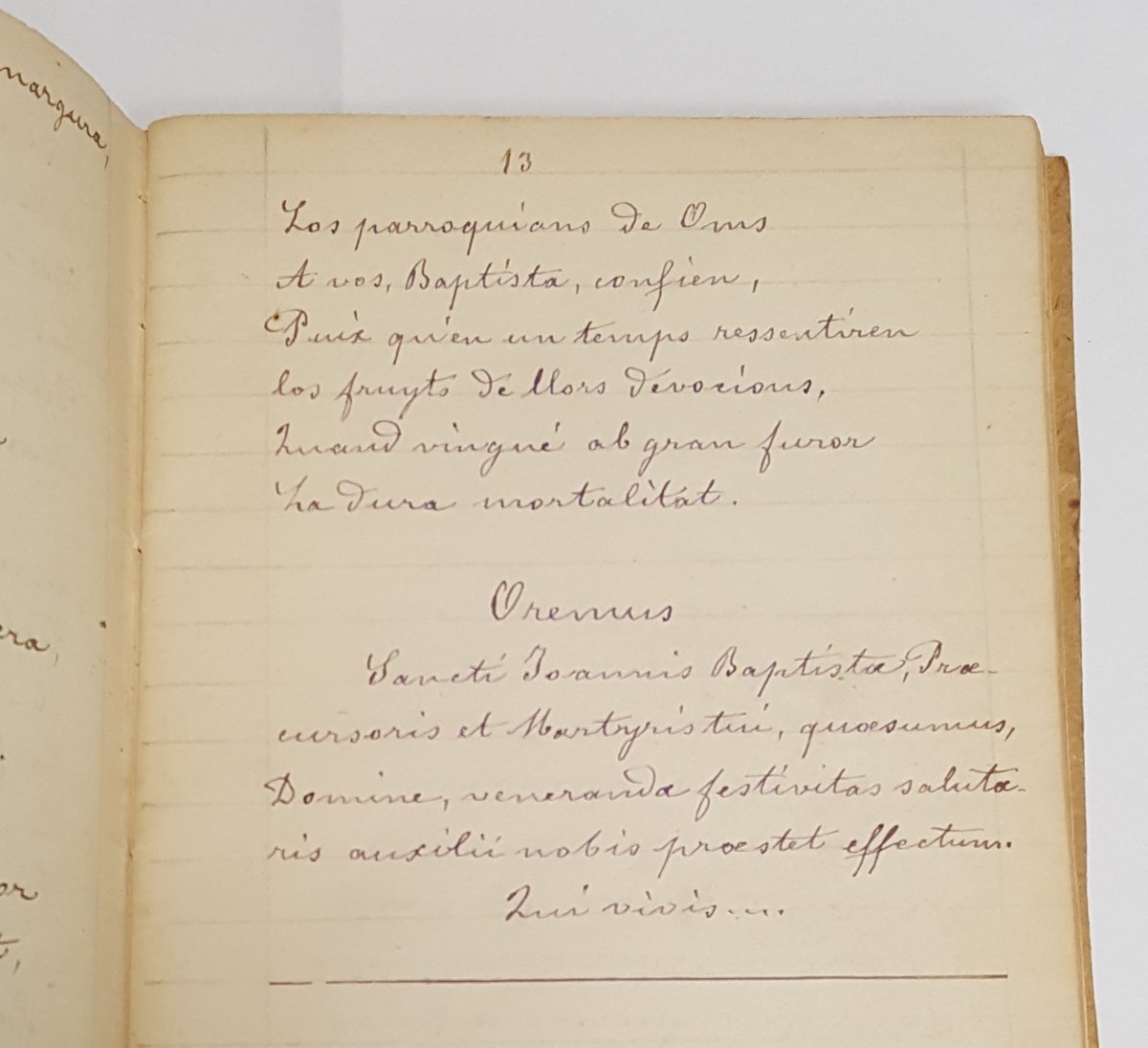 BibdiocPerpi's tweet image. Le versement du jour contient ce "Recueil de #Goigs fait par M. l'abbé Faure curé d'#Oms" en 1883.

Encore un inconnu (1835-?) dont il va falloir reconstituer le parcours !

Avec une prière pour le 29 août quelque peu... dramatique. 
#PyrénéesOrientales #catalan @EstudiUpvd