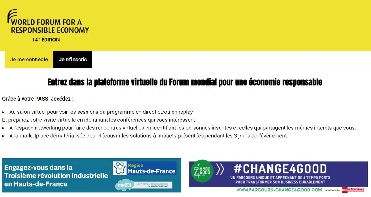 📣 LES INSCRIPTIONS SONT OUVERTES 📣
Vous attendiez ce moment avec impatience et nous y voilà ! L’heure est venue de vous inscrire au #WFRE20 – Save the Last Chance.
Obtenez votre pass directement sur worldforum2020.com
A vos clics ! On vous attend nombreux 🥳