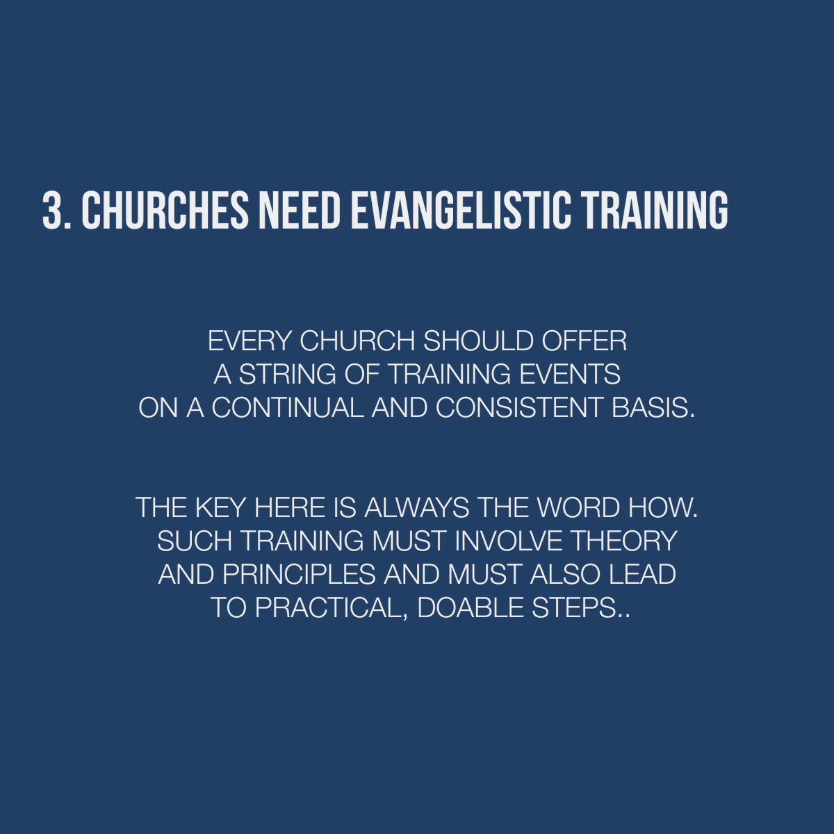 The big question for churches today is, what do people in the church require in order to effectively offer these four things to the world?

Dr. Ron E.M. Clouzet seeks to provide answers to this crucial question. (1/2)