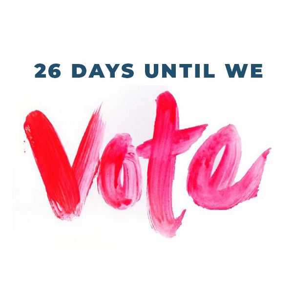 wmnsmarchla's tweet photo. TWENTY SIX Days until we vote!! 

Image by: Megan Gonzalez

#TheCountdownToVote #TwentySixDays #Vote2020 #Presidential2020 #GetTheVoteOut #WomensMarchLA https://t.co/jJfJeu9Xgf