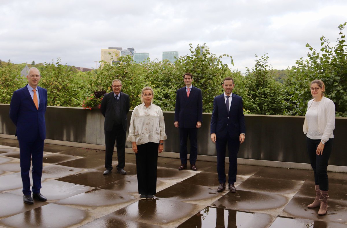 Glad to welcome @eu_eipa’s Chair of the BoG @CeciliaWikstrom, DG Marco Ongaro and @EIPA_LUX Director Peter Goldschmidt today @MFA_Lu . Constructive discussions on the future strategic development of the Institute and the scope and form of its cooperation with #Luxembourg 🇱🇺🇪🇺