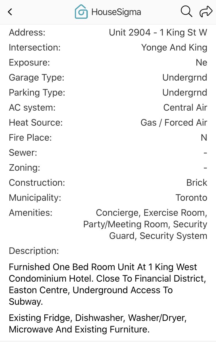 The Latest in Toronto RentsThis 1 bd condo (parking included) was just leased at a $600/month (26%) discount from the 2018 rented price, which means likely a $30% drop from peak.25-30% drop in rents becoming a lot more common place. #cdnecon