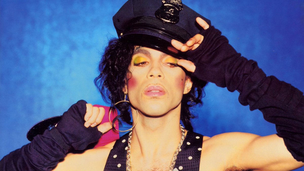 The Lovesexy Tour book also revealed the physical ID of Camille during a photo session P had with Jeff Katz P said to Katz 'I'll be right back'. And then after a while he came back with the curls, the police cap and all the make up on. This is 'Camille'.