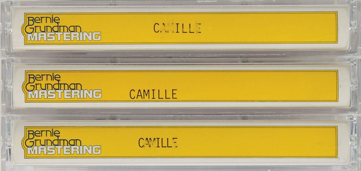 Up until the point of backing down & reducing it to a double, it is believed that P was still planning to release CB as Camille. Hence why these master tapes exist labelled as Camille but feature the Crystal Ball configurations.More about this tomorrow!