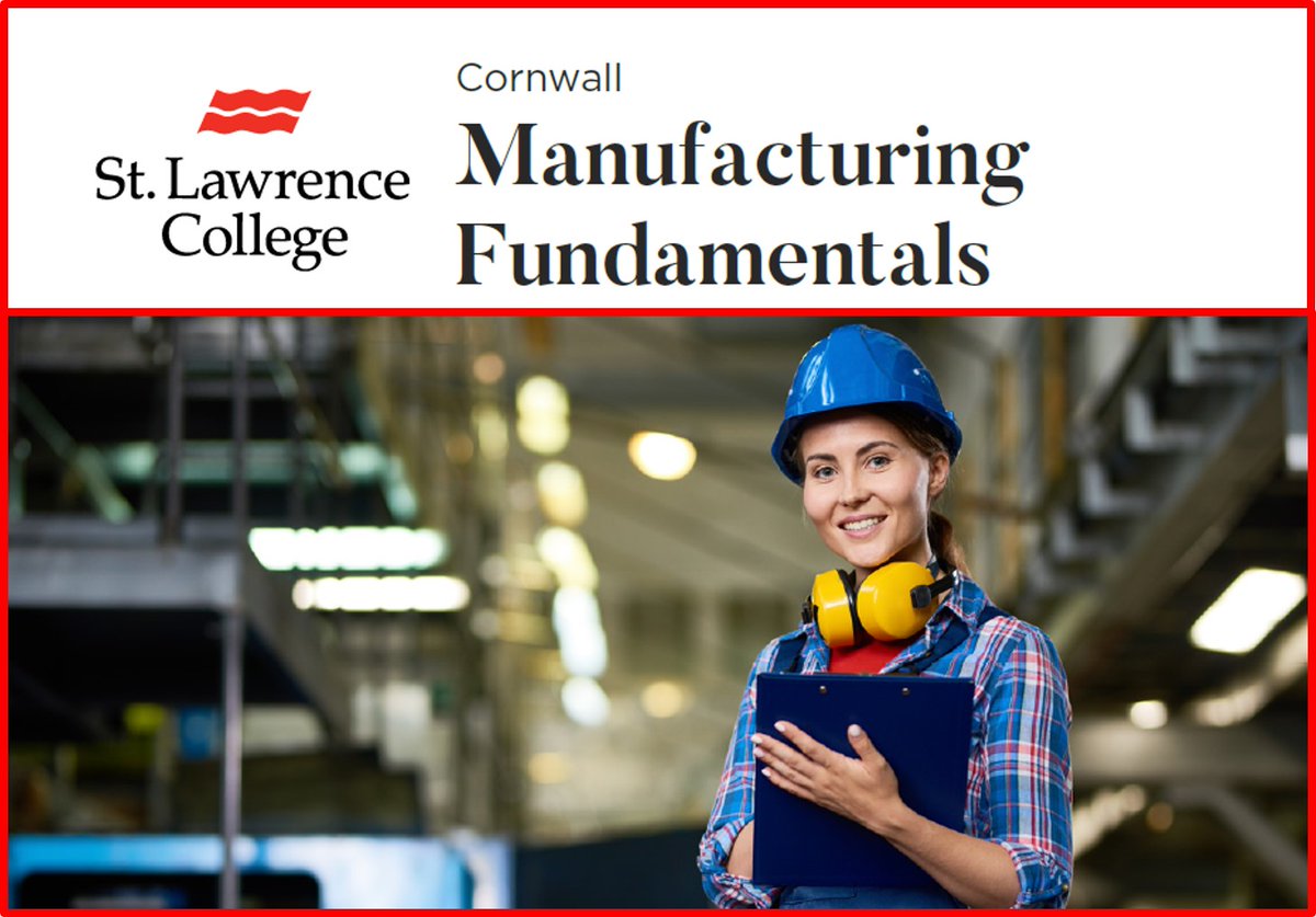 SLCCLPI's tweet image. New Manufacturing Fundamentals Program. From October 26 to November 27, Cornwall.

For information contact:
Judy Lowe      613-933-6080 ext. 3340
jlowe@sl.on.ca

bit.ly/2FgpckC
