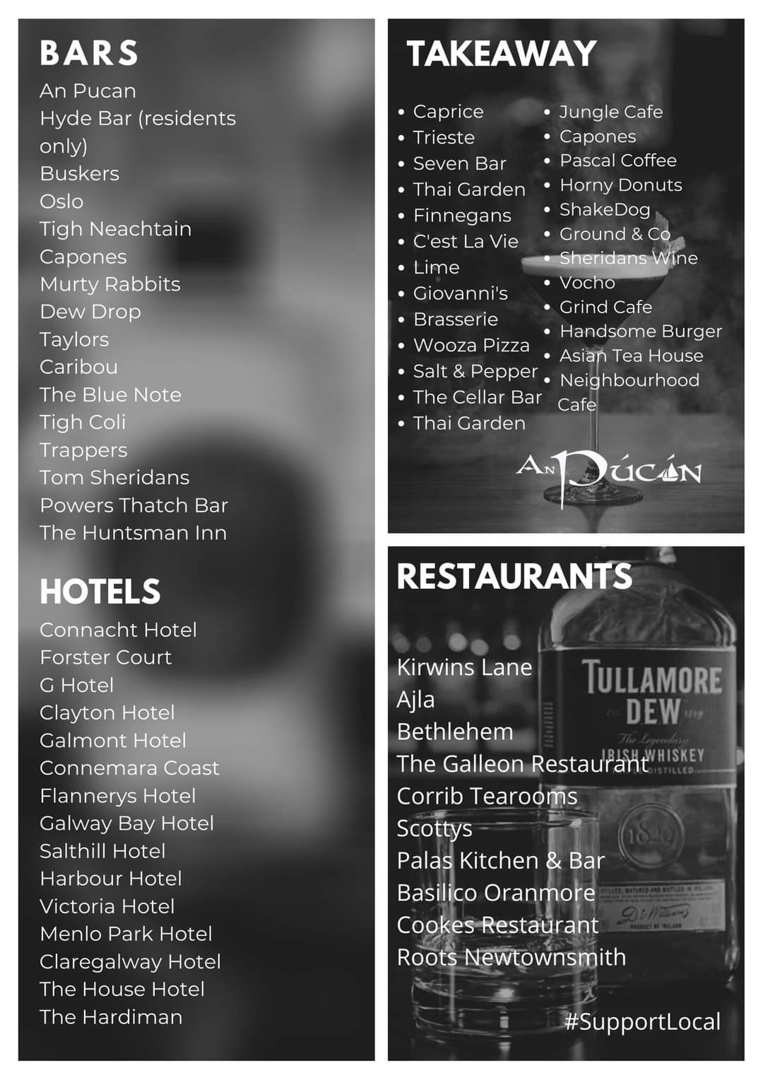 An Pucan Some Amazing Galway Businesses Still Open Please Show Your Support Supportlocal T Co Crertyfzia Twitter