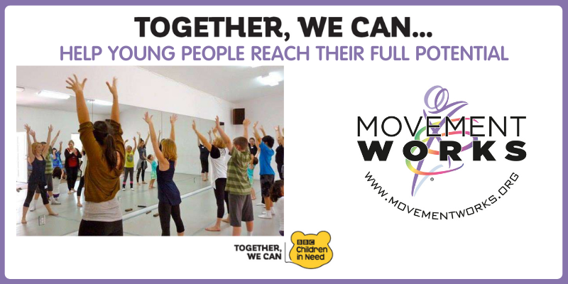 MovementWorksEd's tweet photo. Together, We Can help young people reach their full potential Join us in supporting @BBCCiN 2020 Appeal 'Together, We Can' #GetInvolved at https://t.co/d2NxFyPTZJ
#ChildrenInNeed #MovementWorks #ActionForLearning https://t.co/bXuOFOqBhG