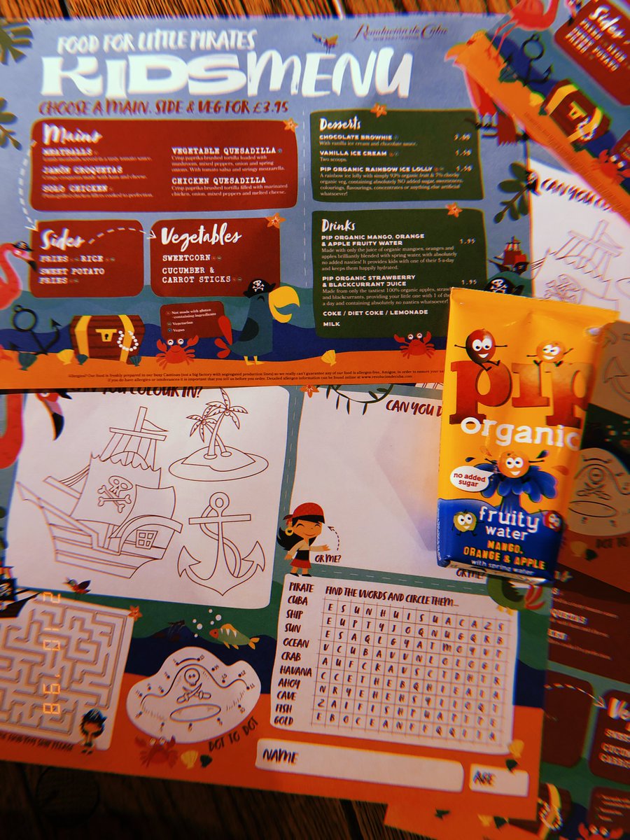 Bring the little one's and enjoy a family meal with us! 
They get to choose a main, side &amp; veg for just £3.95😍
Book a table here: revoluciondecuba.com/book/