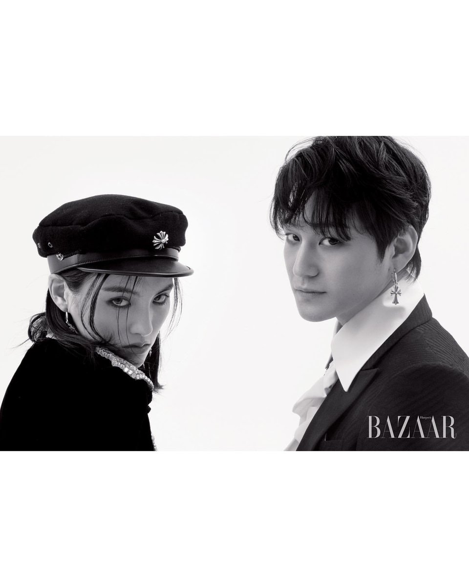 KlMBEOM's tweet photo. Don't look right or left because you have to see this high quality pairing Kimbeom x Youngji. Took some photos for bazaar while introducing my newest drama project is actually turned out so much fun, please look forward https://t.co/f4dvwstROB