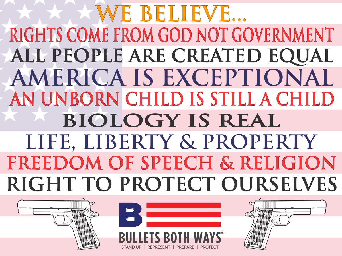 BulletsBothWays's tweet photo. Stand up 🇺🇸 Represent 🇺🇸 Prepare 🇺🇸 Protect 🇺🇸
#BulletsBothWays https://t.co/Qt73YGLrVE