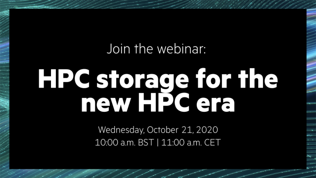 FlorianJay_'s tweet photo. HPC #storage for the new #HPC era: Join this webinar with @HPE’s Uli Plechschmidt, where he will discuss today’s HPC storage challenges and how customers can benefit from @HPE_Cray https://t.co/5kvfKzX1zK https://t.co/VWAQ44N49p